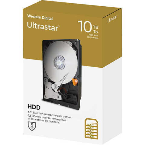 Диск Western Digital 10TB Ultrastar 7200 rpm SATA 3.5