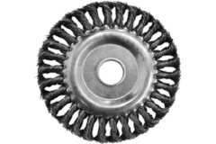 БИБЕР 70981 Щетка-крацовка дисковая витая посад. отв. 22.2/13/16мм, 100мм---