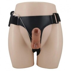 Двойной страпон с вибрацией и пультом управления Passionate harness