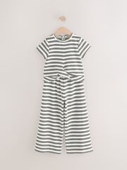 Футболка и брюки широкие в комплекте для девочки Next AL0-675, Белый, Черный