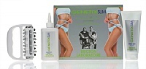 GENETIX SLIM Набор для похудения и моделирования фигуры (крем для похудения, моделирющая  сыворотка, массажер) 200+150 мл