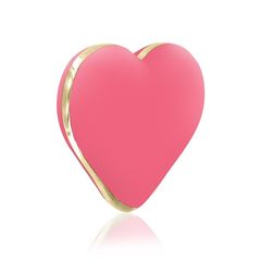 Коралловый вибратор-сердечко Heart Vibe - 