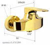 REMER LC31DO Смеситель для душа межосевое 100 мм class line