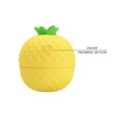 Желтый клиторальный стимулятор-ананас Pineapple Secret - 