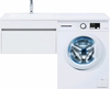 Aquanet 239217 Тумба с раковиной Токио 130 L подвесная 1 ящик цвет белый глянец (239217)