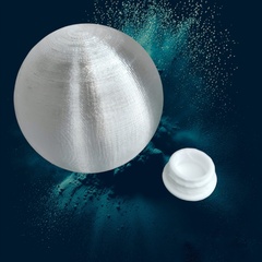 Плафон без основания на резьбе. 5см. Пластик