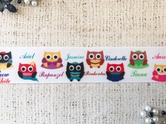 Лента репсовая принт, ш. 2,7 см.