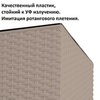 Кашпо для цветов Prosperplast Rato Square 91,5+37л, мокко