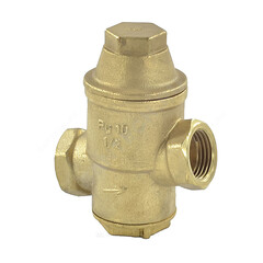 Регулятор давления мембранный латунь РДВ-2А-Ф Ду 15 Ру10 1/2" ВР Рн=1 - 5,5бар без выхода под манометр Паскаль