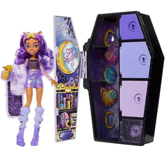Кукла Клодин Вульф Monster High со шкафчиком для нарядов, 19 сюрпризов