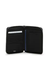 Чехол для паспорта на молнии/Black-Gunmetal