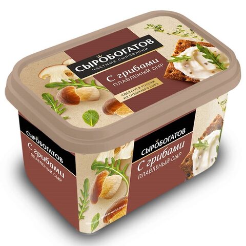 плавленный сыр грибами 50% 400г. ванночка