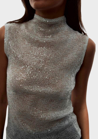 Топ с пайетками DAISYKNIT