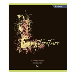 
          Тетрадь предметная 36л. А5 "Литература", линия, со справочным материалом, скрепка, мелованный картон (стандарт), блок офсет, Alingar "Letters"