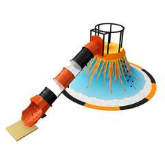 Горка скалодром для малышей «Лава-Спуск» 6×6×3,8 м