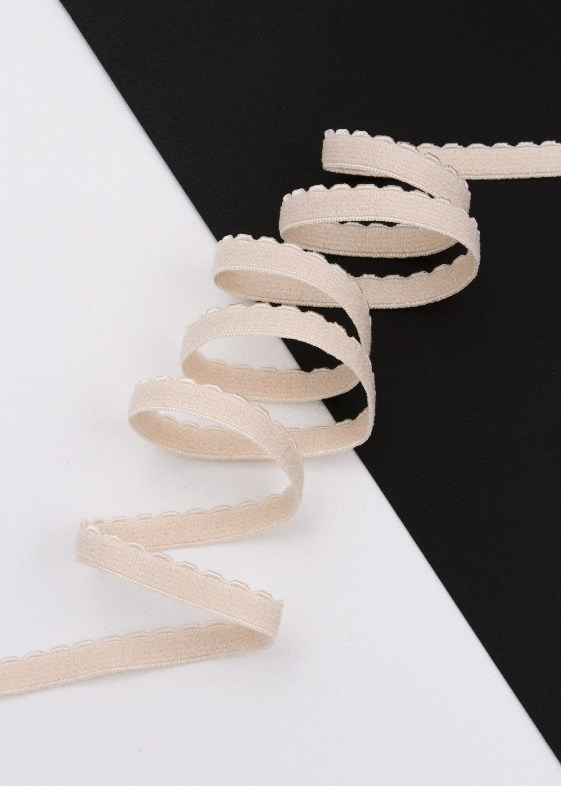 Резинка бельевая жасмин ажурная ширина 8 мм с учетом фестона Lauma (Латвия)