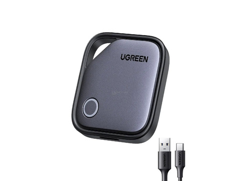 Трекер для вещей UGREEN CM919 (75119A) AirTag Smart Tracker for AOS Finder 2 (2шт), черно-серый