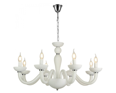 Подвесная люстра Newport ARLETTE 8648/С chrome mat.white, М0071701