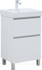 Aquanet 362545 Тумба Вега 50 напольная (Ирис T) 2 ящ. цв. белый глянец (362545)