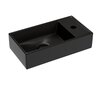 Ceramica Nova Element CN6051RMB Умывальник подвесной прямоугольный (чаша справа, отверстие под смеситель слева), 41.7x21.7, цвет: чёрный