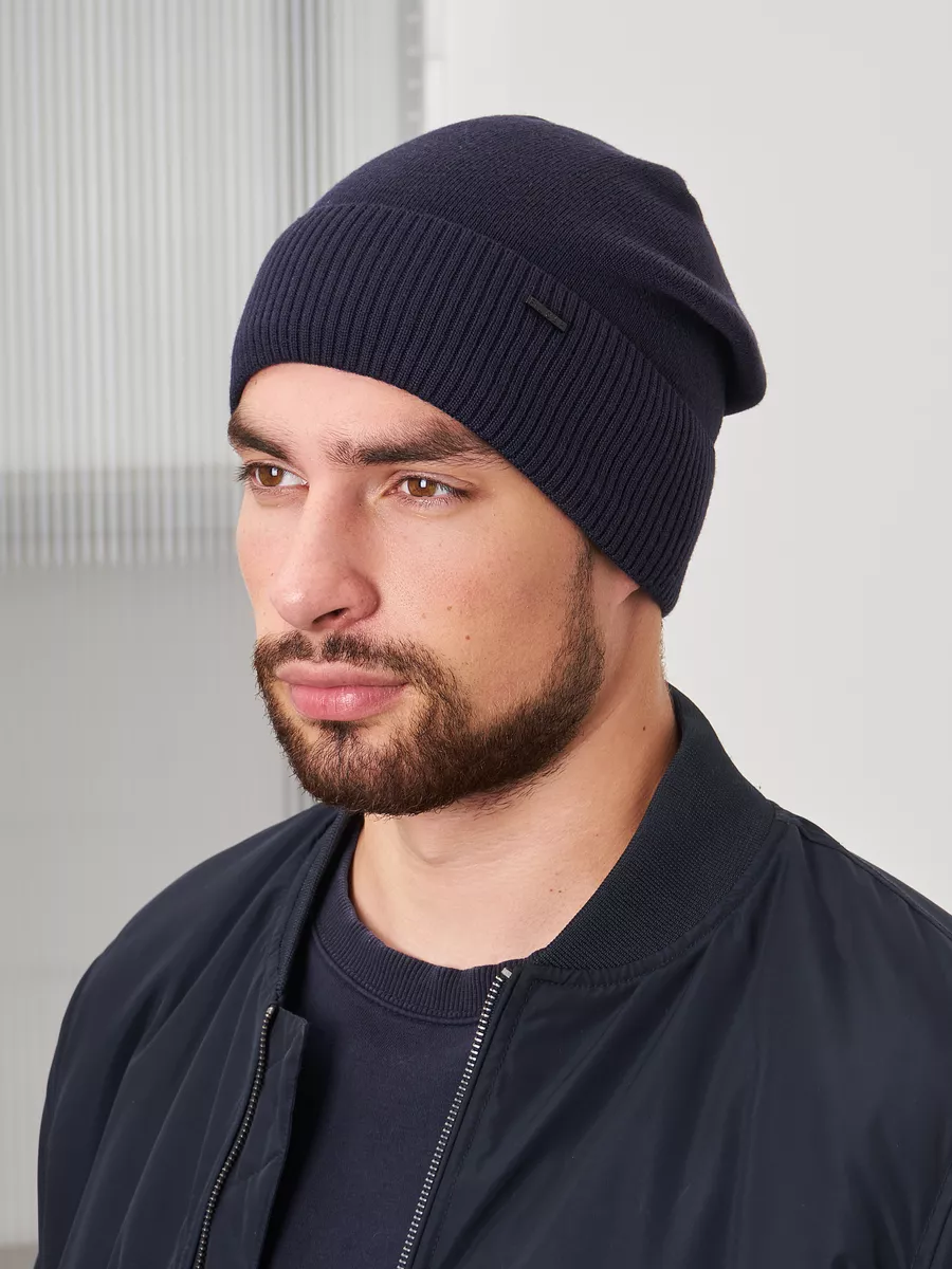 Шапка бини зимняя весенняя с флисом