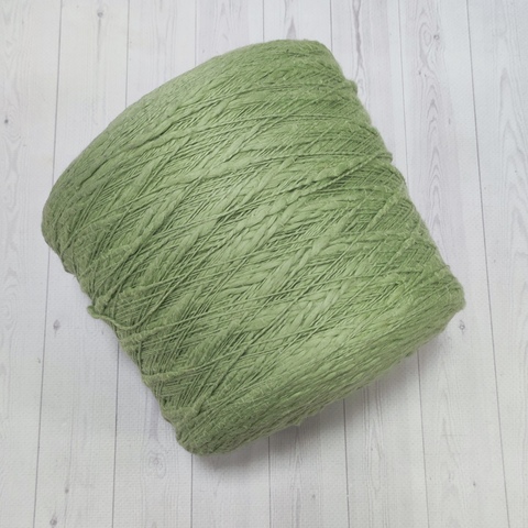 Пряжа Хлопок фламме 250 м 14 зеленый чай
