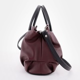 Сумка Саломея 278 наппа бордо + черный