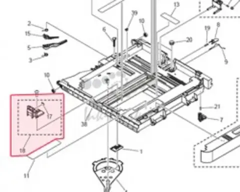 Пластина Canon Plate, back end limit original FL3-3193-000