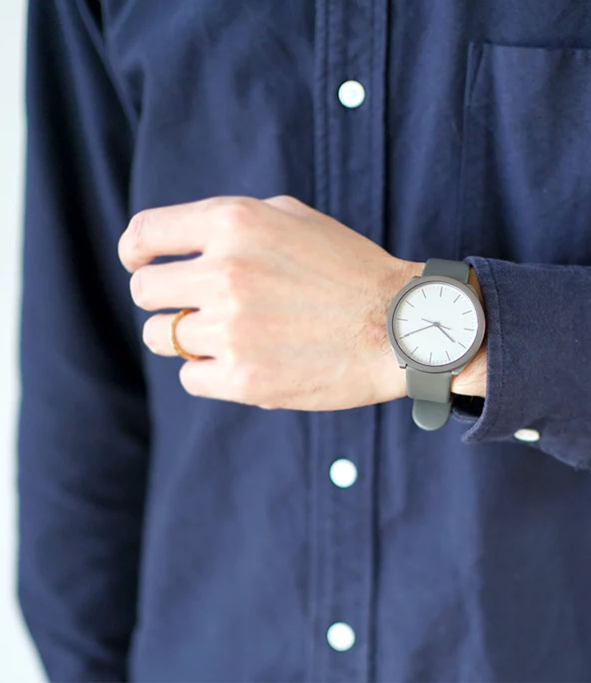 Normal Hibi Series Grey — кварцевые часы (38 мм)
