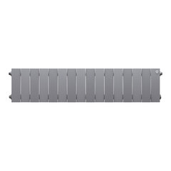 Royal Thermo PianoForte 200 Silver Satin, 16 секций - радиатор с подключением нижним правым