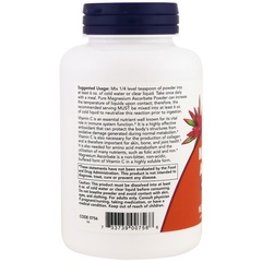 Now Foods, Чистый, буферизованный аскорбат магния, 227 г (8 унций)