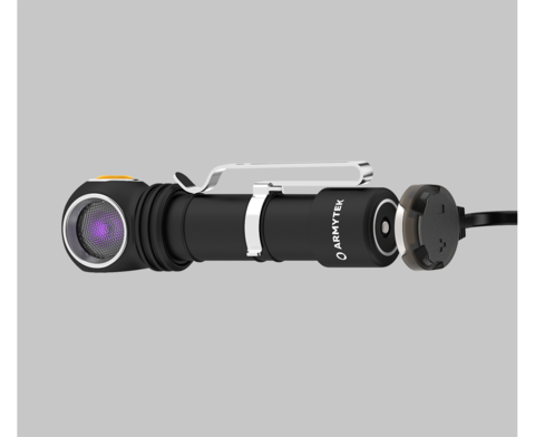 Фонарь универсальный Armytek Wizard C2 WUV черный/желтый лам.:светодиод.x1 (F08901UF)