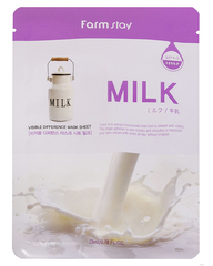 FarmStay Маска тканевая с молочными протеинами - Visible difference milk mask pack, 23мл, шт