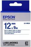 654022 Картридж EPSON с лентой LK4WLN9 (лента стандартная 12мм, Бел./Голуб.)