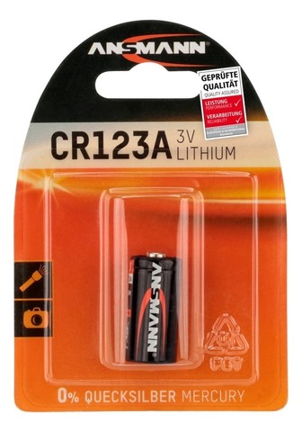 Батарейка литиевая CR123A ANSMANN 3V