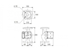 Циркуляционный насос Grundfos UPS 40-80 F (95906462)