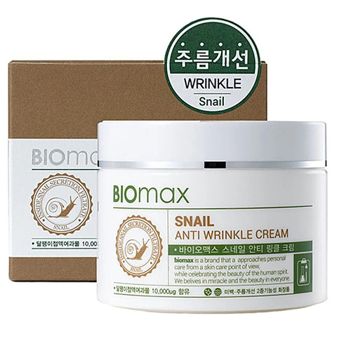 BioMax Крем против морщин с экстрактом слизи улитки - Snail anti wrinkle cream