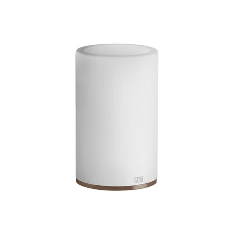 Gessi 316 ACCESSORIES Стакан для зубных щеток настольный, композит белый 54731-(708, Copper Brushed PVD)