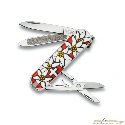 Нож Victorinox Edelweiss 58мм 7 функций дизайн Эдельвейс (0.6203.840)