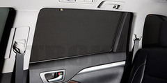 Каркасные автошторки на магнитах для Geely Emgrand X7 (2011+) Кроссовер. Комплект на задние двери