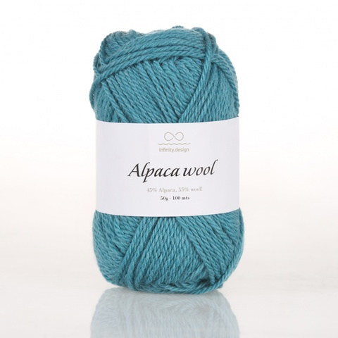 Пряжа Infinity Alpaca Wool 7024 лазурный