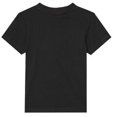 Детская теннисная футболка Lacoste Boys Plain Cotton Jersey T-shirt - black