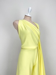 Костюмно-плательный барби-креп Лимоный