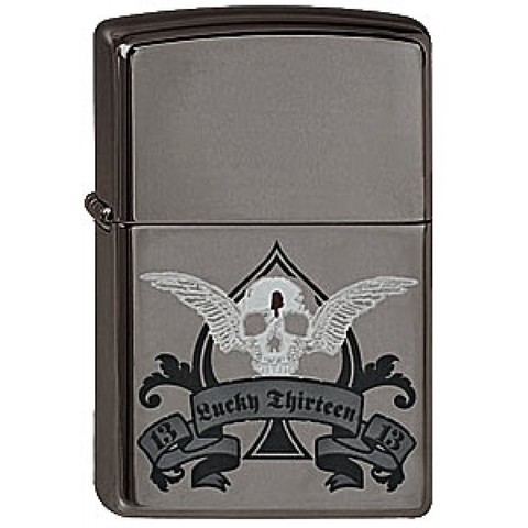 Зажигалка Zippo 150 Spade13 с покрытием Black Ice, латунь/сталь, чёрная, глянцевая, 36х12х56 мм (150 Spade13) | Wenger-Victorinox.Ru