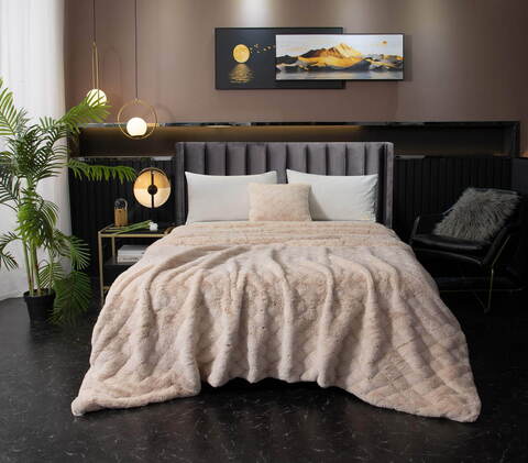 Плед 160х220 Sofi De MarkO Бернард кремовый