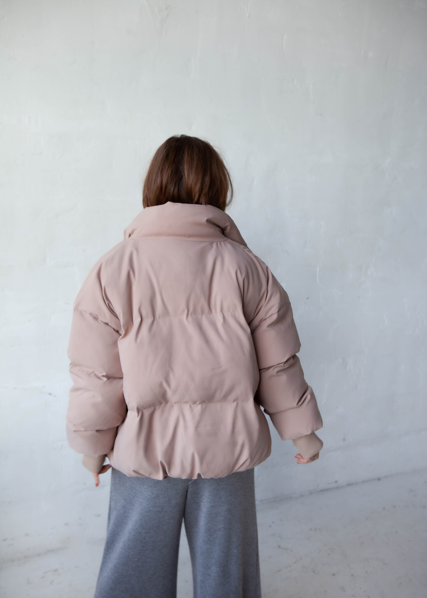 Куртка бежево-розовая