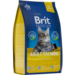 Brit Premium Cat Adult Salmon сухой корм для взрослых кошек (лосось) 800 гр