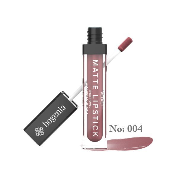 Bogenia BG720 Помада для губ матовая "Velvet Matte Lipstick" тон 004,американская гуава  8 мл