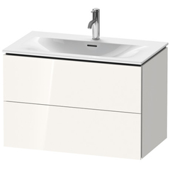 Duravit L-Cube Тумба подвесная под раковину # 234483, 2 ящика, 550x820x481мм, цвет White High Gloss LC630702222 фото