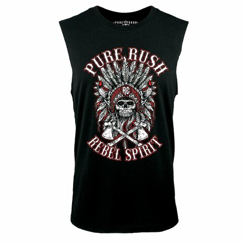 Майка REBEL SPIRIT SLEEVELESS Black Rush Couture